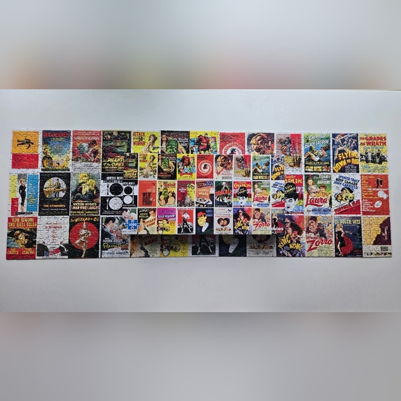 Re-Marks Panoramic Classic Movies 1000 Piece Puzzle - Picture 3 of 6